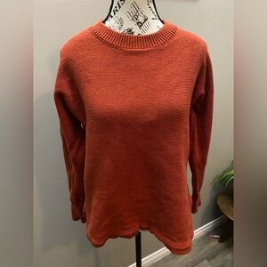 Philosophy Women's Burnt Orange Crew Neck Sweater